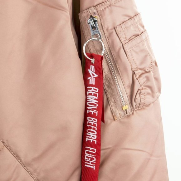Alpha Industries Mauve Reversible MA-1 Bomber Flight Jacket - Picture 5 of 6